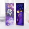 Simulación de siete colores lámina de oro de 24k caja de regalo de rosa tallo único regalo Qixi Día de San Valentín creativo cumpleaños fabricante transfronterizo