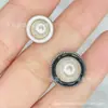 Anel clássico em estoque botão de metal dente fino botão perolado botão estilo Chanel fivela de camisa corta-vento fivela de terno