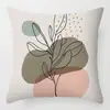 Funda de almohada artística abstracta Morandi personaje de línea cojín suministros para el hogar almohada transfronteriza sofá decoración simple