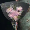 Papel com Formato de Flor de Chuva, Papel Grosso e Resistente, Papel de Embrulho Florido, Papel de Embrulho para Buquê de Flores de Ano Novo, Atacado de Papelão