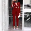 Transfronterizo 2022 Otoño e Invierno Nuevo Amazon Comercio Exterior Color Sólido Europeo y Americano Casual Chaqueta de Traje Pequeño Moda ins Ropa para Mujer B1