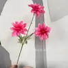 Flores de Lirio Artificiales de 3 Cabezas para Decoración de Techo de Salón de Bodas, Flores Artificiales de Techo Alto para Decoración de Arreglo Floral en Jarrón para el Hogar
