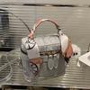 2025 Nueva Moda Bolso Bolso de Mano Simple para Mujer Bolso de Compras Colgante Cuadrado Pequeño Bolso Casual Multifuncional para Mujer