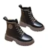 Botas Martin para Mujer para Uso en Exteriores, Nuevo Estilo Otoño/Invierno 2026, Forradas de Borrego, Cálidas, Gruesas, Botas de Motociclista Estilo Británico, Botines Delgados