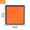 Almofada de impressão para pintura a dedo infantil carimbo de borracha lavável para diário manual 4*4 almofada de tinta colorida pequena atacado