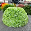 Decoração de Tampa de Bueiro de Planta Verde para Exterior Bola de Planta Verde Planta Verde Simulada Bola de Grama de Pinheiro e Cipreste Bola de Grama de Milão