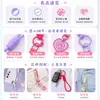 Llavero con cordón de cuentas de rompecabezas etiqueta de corazón llavero con cordón para teléfono llavero DIY portátil con etiqueta de corazón anti-pérdida
