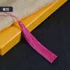 Al por mayor 13cm Seda de Hielo Borla Abanico Chino Colgante Marcapáginas Hanfu Borla Accesorios Borla Decorativa