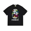 Dropshipping Marca de Moda High Street 240g Camiseta Cartoon de Alta Qualidade Manga Curta Comércio Exterior Atacado Transfronteiriço Unissex Top Camiseta Tendência