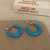 Brincos de Moda Simples Coloridos com Gotejamento de Óleo, Frescos de Verão, Luxo Leve, Versáteis para o Dia a Dia, Elegantes, de Nicho, com Sensação de Alto Padrão