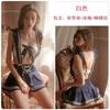 Guiruo lencería sexy sexy minifalda seductora lazo falda plisada top tubo uniforme de estudiante conjunto 1577