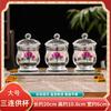 Copo de Cristal Copo de Adoração ao Buda Copo Buda Guanyin Copo para Água na Frente do Buda Doméstico Copo de Água Dourado Lótus Copo de Água Benta Copo Purificador de Água Bodhisattva