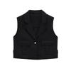 Comércio Exterior Amazon Transfronteiriço Roupas Femininas Outono 2025 Novo Estilo Europeu e Americano Colete Cardigan de Um Botão Top Colete para Mulheres