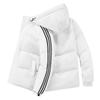 Ropa Gruesa Acolchada de Algodón con Tres Barras Nueva Otoño e Invierno 2024 Ropa Deportiva Holgada de Moda para Hombres Parejas Ropa Acolchada de Algodón con Capucha Transfronteriza para Hombres