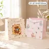 Bolsa de Regalo de Moda con Fondo Ancho para Niñas, Bolsa para Empaquetar Regalos de Cumpleaños, Gran Capacidad, Engrosada, Bolsa de Compras Portátil de Almacenamiento