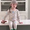 Clase infantil Beixinan Ropa y Pantalones de Algodón Puro Lycra Otoño para Niños y Niñas, Conjunto de Ropa Interior Térmica Sin Costuras