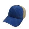 Gorra de béisbol de malla con logotipo personalizado bordado impreso, gorra de malla desgastada lavada, gorra con visera a prueba de sol de moda coreana para todo tipo de partidos, venta al por mayor