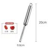 Extractor de manzanas de acero inoxidable, removedor de huesos de frutas, herramienta para extraer huesos de espino albar, dátiles rojos y cerezas