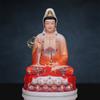 Estátua de Buda Bodhisattva Guanyin para Adoração Doméstica, Estátua de Buda, Ornamentos dos Três Santos, Estátua de Buda Bodhisattva Ksitigarbha, Estátua de Buda Maitreya