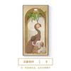 Pintura decorativa de pasillo de elefante crema viento silencioso puerta derecha pasillo pasillo mural textura de alta calidad pintura colgante vertical
