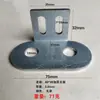 Accesorios para Vallas de Barandilla Acero Galvanizado Soporte de Montaje para Barandilla de Balcón Conector de Tubo Cuadrado Conector de Tapa de Pie de Plástico Botón de Presión