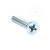 Aço Carbono Grau 4.8 Zinco Azul e Branco Gb819.1 Parafusos Maquina Phillips Recartilhados Cabeça Chata de Alta Resistência Parafusos