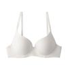 Roupa íntima fina brilhante sem costura de peça única push up macia com aro de aço anti-queda para seios grandes sutiã pequeno 0312