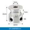 Polea síncrona 2GT para impresora 3D, polea de transmisión dentada 16/20, polea de accionamiento para motor paso a paso mecánico gt2