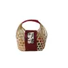 Canasta de Regalo de Tamales del Festival del Bote Dragón del Fabricante, Caja de Regalo de Bambú, Canasta de Regalo con Doble Asa, Canasta de Bambú, Caja de Bambú, Canasta de Regalo Souvenir, Canasta de Empaque