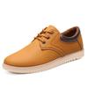 Zapatos de Cuero Grandes Estilo Británico Verano 2024 Transpirables Casuales Ligeros Zapatillas para Correr Modernos Versátiles Zapatos para Hombre