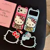 Funda linda de gato KT con estampado de leopardo y lunares para iPhone 17, compatible con Apple 16, 14/15 Pro Max, 13