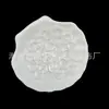Cuentas Planas Transparentes con Sello Dorado en Forma de Corazón Accesorios para Joyería Hecha a Mano DIY Suministro Trendy para Transmisiones en Vivo de Tiktok Al Por Mayor En Stock