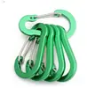 Alambre de acero de aleación de aluminio multicolor n.°. 5 Mosquetones con Forma de Calabaza para Exteriores, Clip para Mochila, Clip para Botella de Agua, Clip de Resorte Plano