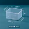 Caja de Almacenamiento Cuadrada de Plástico Plástico con Tapa Sin Tapa Caja Cuadrada Elevada Material de Almacenamiento PP Caja para Cabezas Mini Tamaño Pequeño