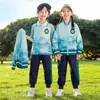 Uniformes de escola primária, roupas de primavera e outono, roupas esportivas, uniformes de classe, estilo chinês, uniformes de jardim de infância, jaquetas, ternos de três peças de verão para professores