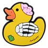 Patito Amarillo Lindo de Goma Suave de PVC Hebilla Decorativa Desmontable para Zuecos, Dijes para Zapatos, Accesorios de Bricolaje Transfronterizos en Stock