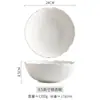 Cuenco Cerámico Blanco Puro con Forma de Flor, Cuenco para Postre, Bol para Arroz de Aspecto Elevado, Cuenco para Sopa y Fideos de Lujo Ligero para el Hogar, Bonito Cuenco Pequeño al por Mayor