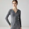 Suéter Cardigan com Capuz Konsaini Fio 100% Caxemira Pura para Mulheres, Jaqueta com Zíper de Caimento Justo, Blusa Básica que Valoriza a Silhueta