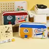 Estojo para Lápis Nova Temporada Escolar para Alunos do Ensino Fundamental Estojo Retro de 9 Camadas Grande Capacidade Estojo de Alta Qualidade