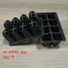 Macetas para Plántulas Transfronterizas, Cajas de Semillas para Cultivo, Bandejas para Plántulas Humectantes y Cálidas, Cajas de Plástico para Plántulas de 12 Agujeros Desmontables y Reutilizables