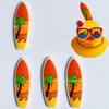 Accesorios de Patito Amarillo para Vecindario Transfronterizo, Linli No. Juguete de Decoración DIY de Pelo de Pato 8 Piezas, Regalo Hecho a Mano de Té con Leche de Limón