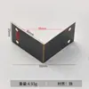Acero laminado en frío espesado pulverizado con pintura negra ángulo de 90 grados soporte de placa de capa de código de ángulo código de ángulo negro soporte de ángulo en L de ángulo recto negro