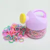 Elásticos Pretos Infantis Alta Elasticidade Bom Visual Duráveis Prendedores de Cabelo Amigáveis ao Cabelo Feminino Elásticos de Cabelo Faixas de Cabeça Enfeites Barraca de Rua