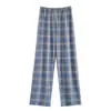 Pantalones de pijama para hombre Primavera y Otoño Algodón Puro Delgados Tallas Grandes Verano Algodón Puro Casual Ropa de exterior Holgados Pantalones para el hogar para Hombre