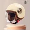 Capacete Elétrico Transfronteiriço para Homens e Mulheres, Universal para Todas as Estações, Capacete Retro de Motocicleta de Inverno, Capacete de Segurança, Capacete Aberto, Capacete Fechado