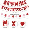Fiesta Temática de San Valentín Transfronteriza Set de Bolas de Panal BE MINE Banner de Corazón Decoración de Fiesta de Bodas