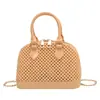 Bolso de Mano de Color Sólido a la Moda con Perlas para Mujer 2023 Venta Caliente Transfronteriza Bolso de Mujer de Moda Tendencia Elegante Versátil