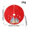 Falda de Árbol de Navidad Pequeña Mini Personalizada de 38 cm Falda de Árbol de Felpa Blanca Clásica Decoración de Árbol de Navidad de Escritorio Navidad