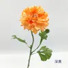 Flor de Loto con Rocío de Mil Posturas de Dos Cabezas Tallo Único Flor Artificial de Seda Flor Falsa Material de Flor para Bodas Marcador de Camino Arreglo Floral Decoración de Escritorio para el Hogar Arte Floral