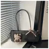 Bolsa Tote Grande de Viagem Retrô com Toque de Luxo, Novo Modelo 2025 Bolsa de Ombro Feminina, Bolsa de Braço da Moda de Nicho